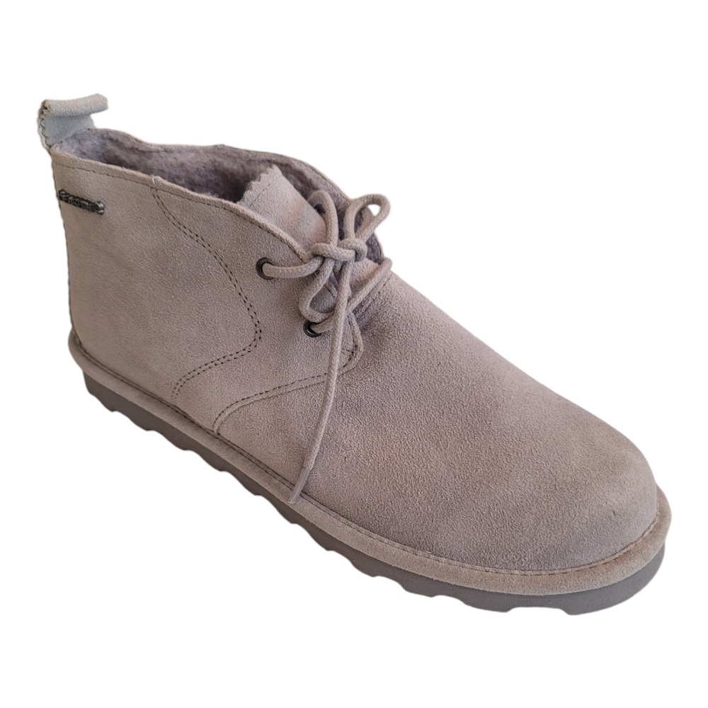 Bearpaw Women's Slip On Skye Chukka Bootie Winter Gray Fog Suede Boot Sz 12 New - Picture 9 of 10